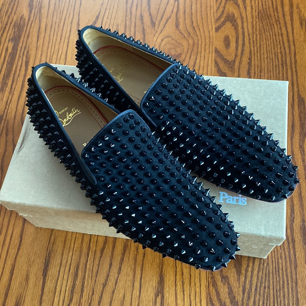 Christian Louboutin dandelion spikes loafer. Size 42.5.